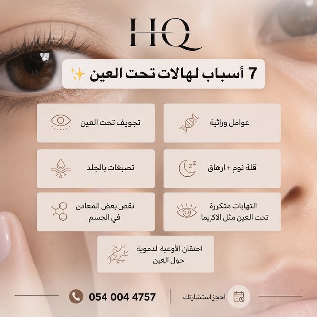 أسباب الهالات تحت العين - د. هتان قدسي